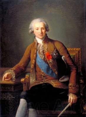 Elisabeth LouiseVigee Lebrun Portrait of the Comte de Vaudreuil Spain oil painting art